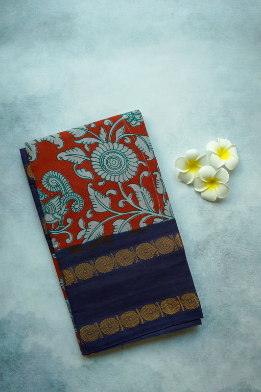 Ajrah print - sugudi saree with blouse