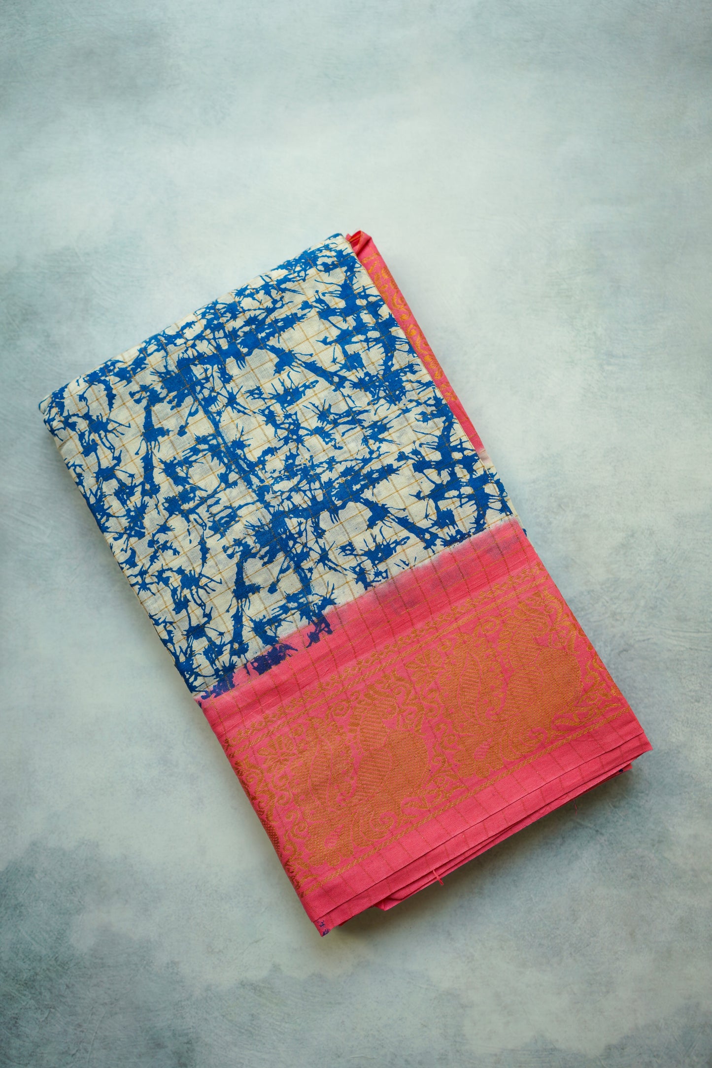 Thokka print - sungudi saree with blouse